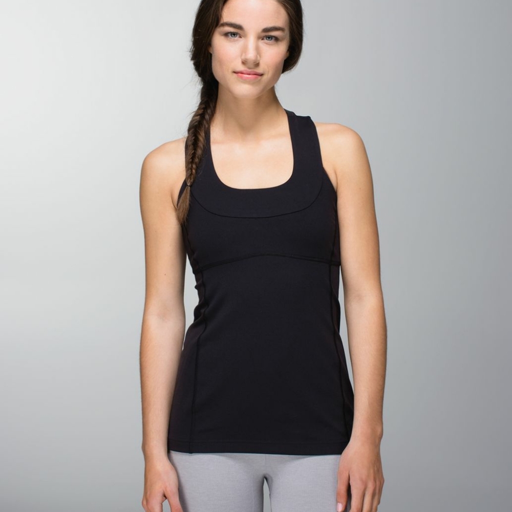 Lululemon Black Scoop Neck Tank